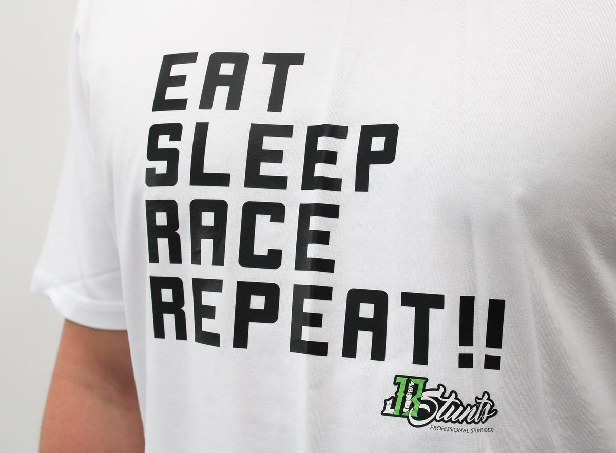 EAT. SLEEP. RACE. REPEAT. Backpack – RLCMerch